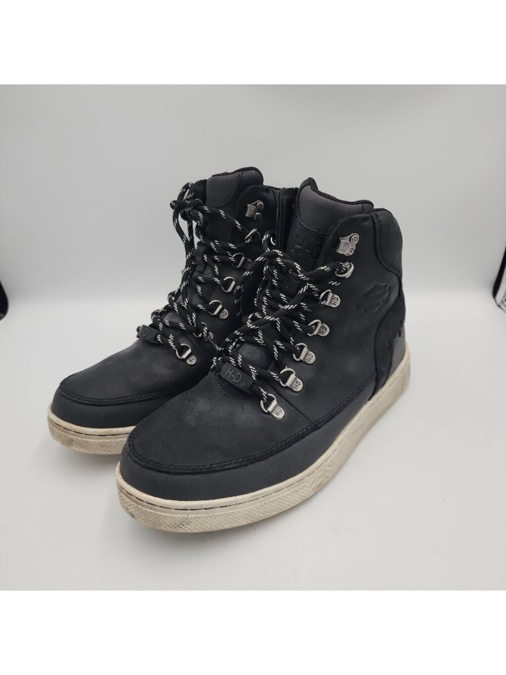 Harley-Davidson Men's Bateman Dx 8.5 high top lace up black Sneakers